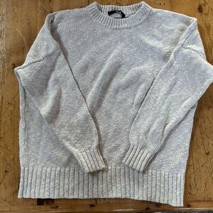 Jenni Kayne Linen/Cotton Sweater, great fit, ivory size S